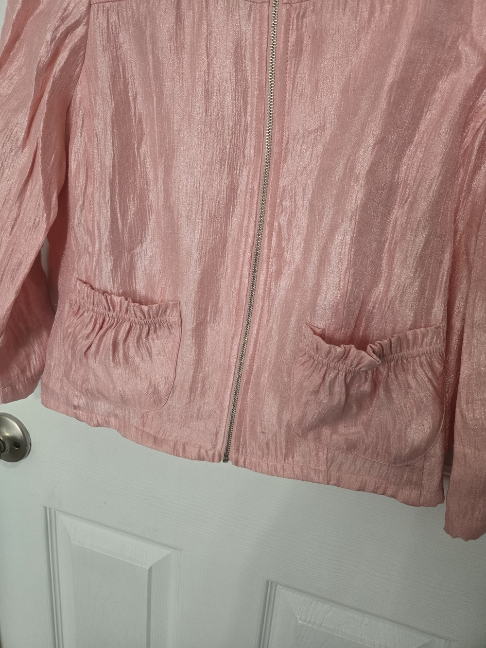 Ruby Rd. Pink Lightweight Zip-Front Jacket - Picture 7 of 7